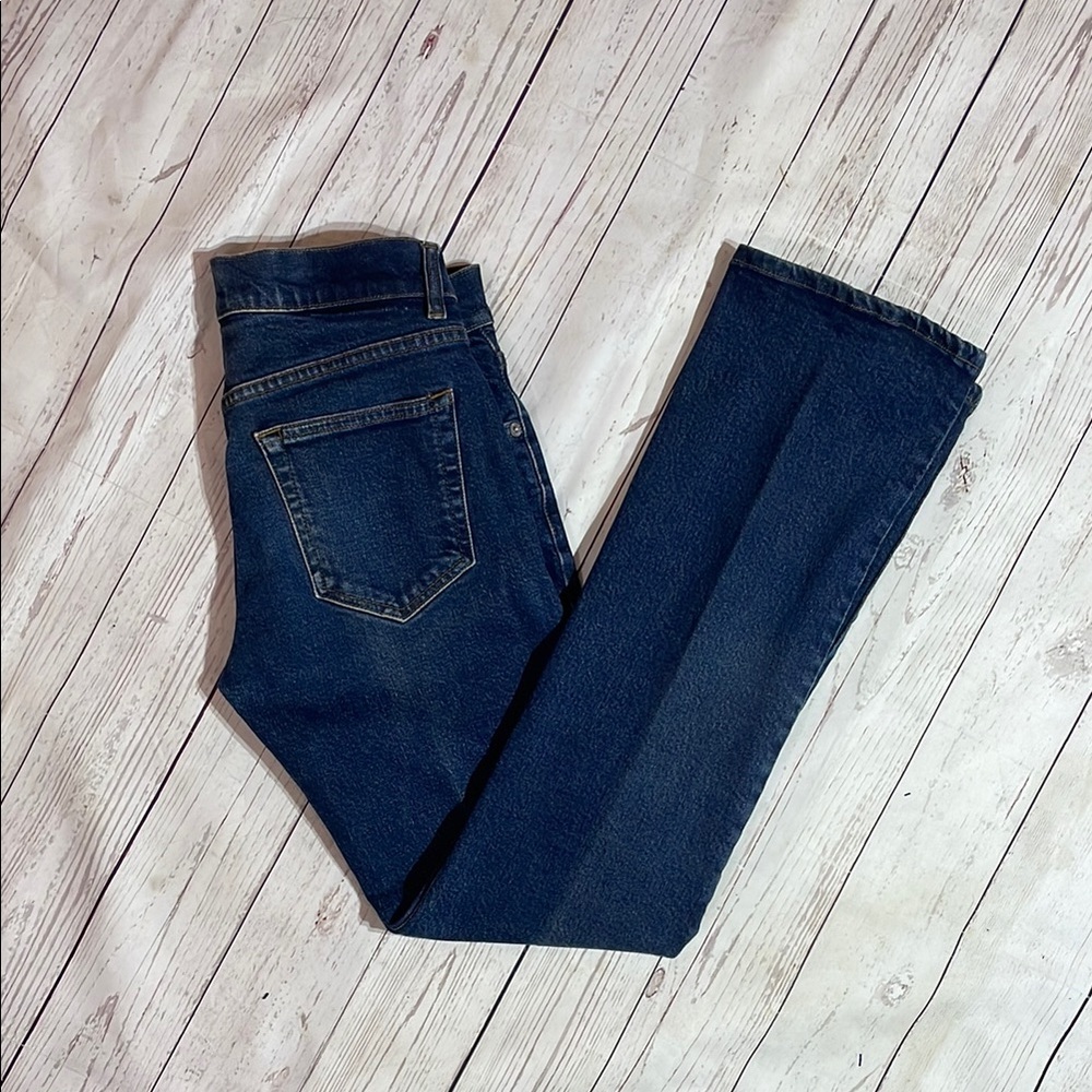 VTG Sz 3 Calvin Klein Dark Blue Boot Cut Mid Rise Denim Jeans Women’s‎ Vintage